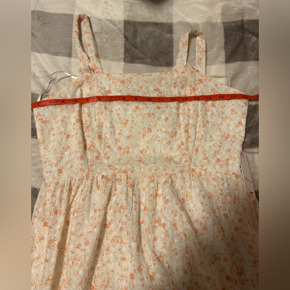 NEW Red Dress Boutique: Aura Sweet Disposition Floral Eyelet Tiered Sundress - Picture 6 of 6